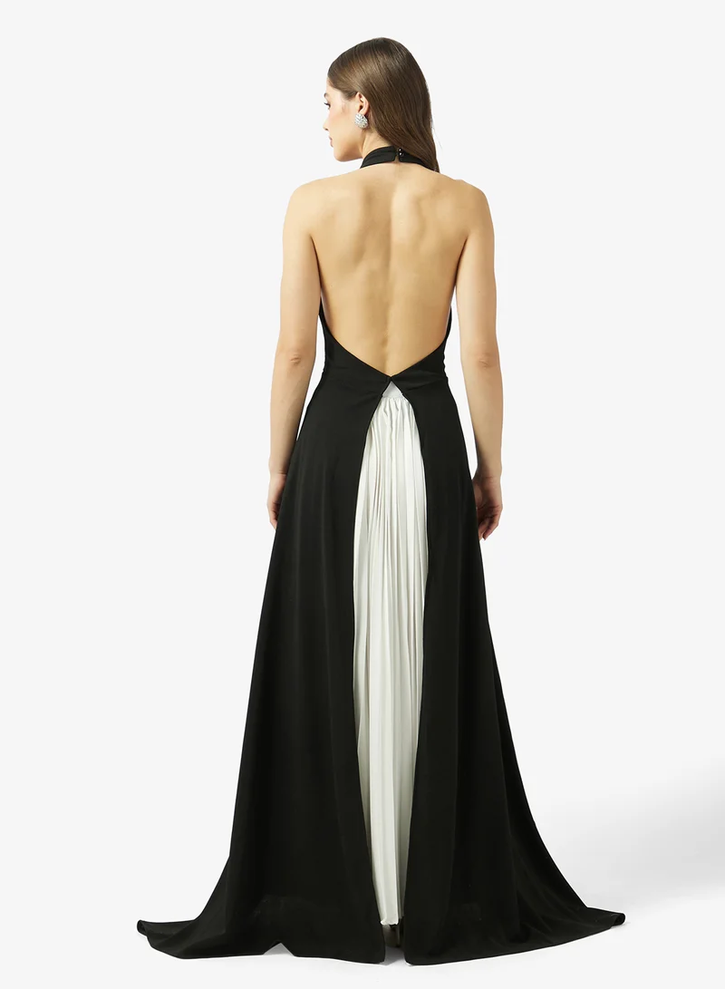 Ginger Longline Assymetric Top & Pleated Pant Set